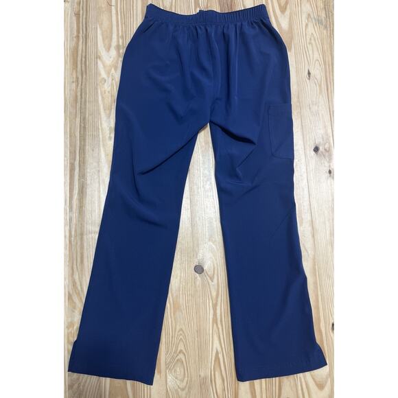 Skechers by Barco Women's Reliance Drawstring Pant Shaped-Leg Scrub Blue Size S - Picture 2 of 6